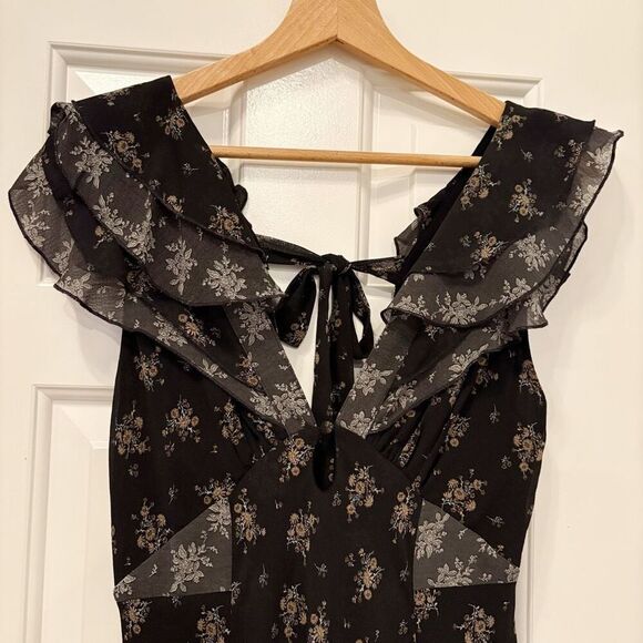 Free People Joaquin Floral-Print Chiffon Midi Dress $219 Size XS - Picture 8 of 15